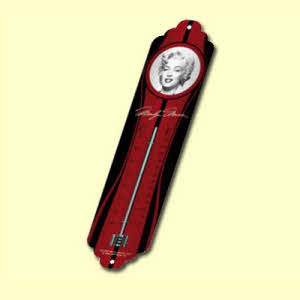 marilyn monroe thermometer donkerrood